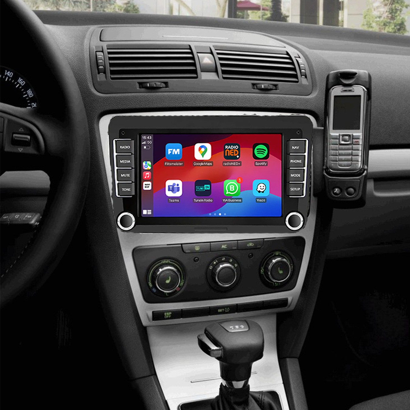 Skoda Octavia | Autoradio | 2006 t/m 2012 | Android 14 | Apple CarPlay & Android Auto