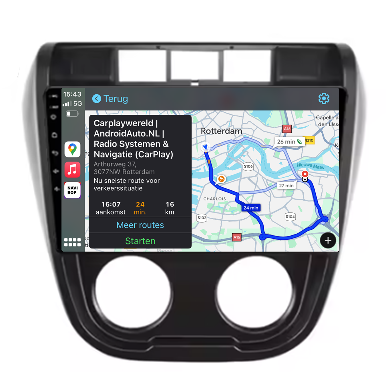 Volkswagen Fox | 2003 t/m 2009 | 9 inch Android Autoradio | Apple CarPlay & Android Auto | Android 14.0 | NAVIBOP N-VF-2507