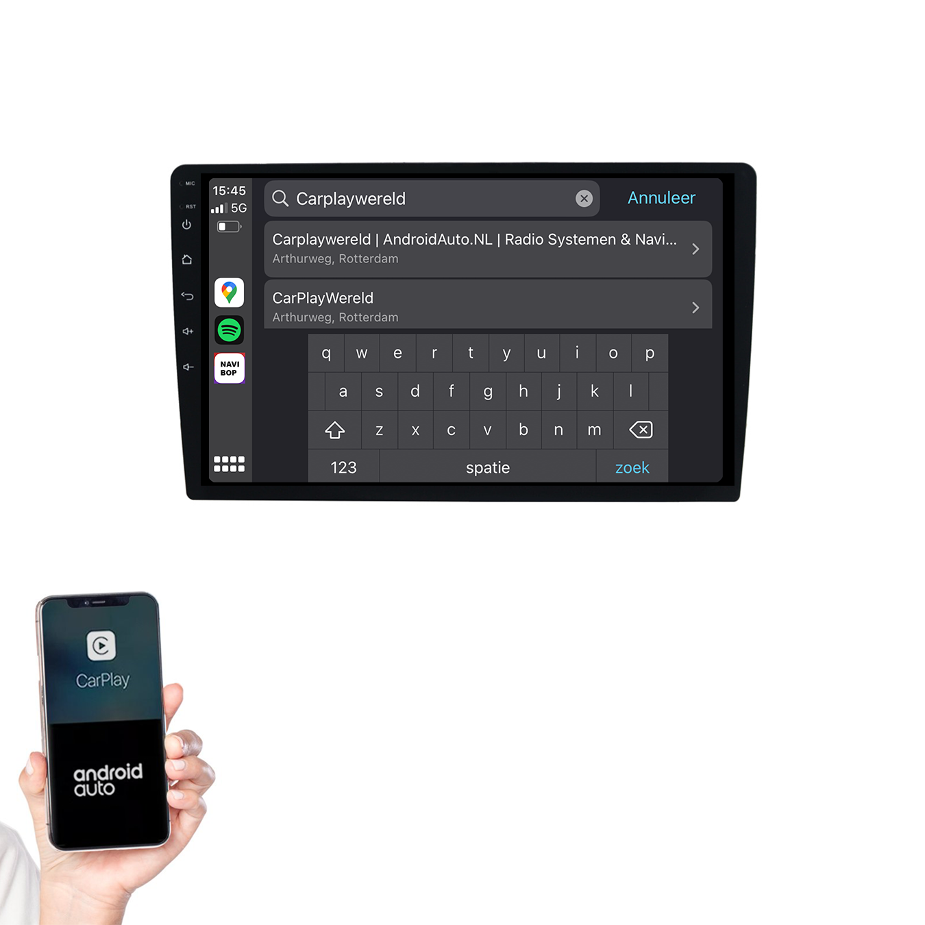 10.1 Inch Autoradio | Universeel 2DIN | Android 14 | Apple CarPlay & Android Auto