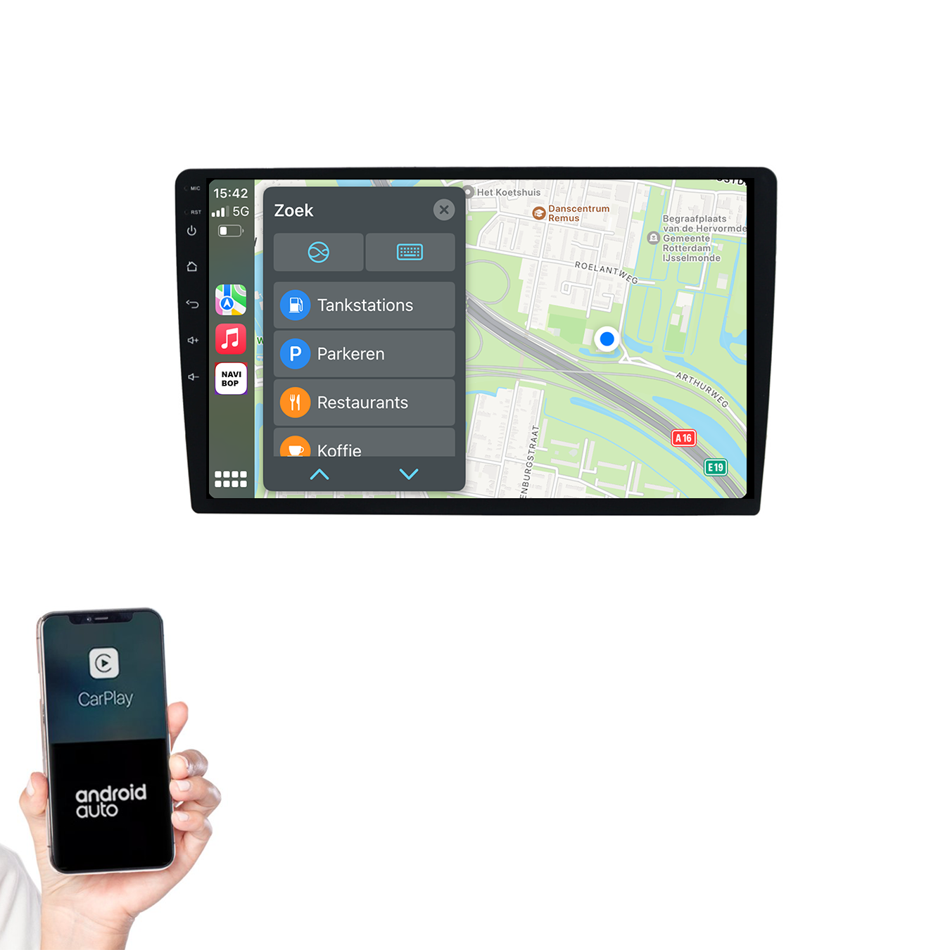10.1 Inch Autoradio | Universeel 2DIN | Android 14 | Apple CarPlay & Android Auto