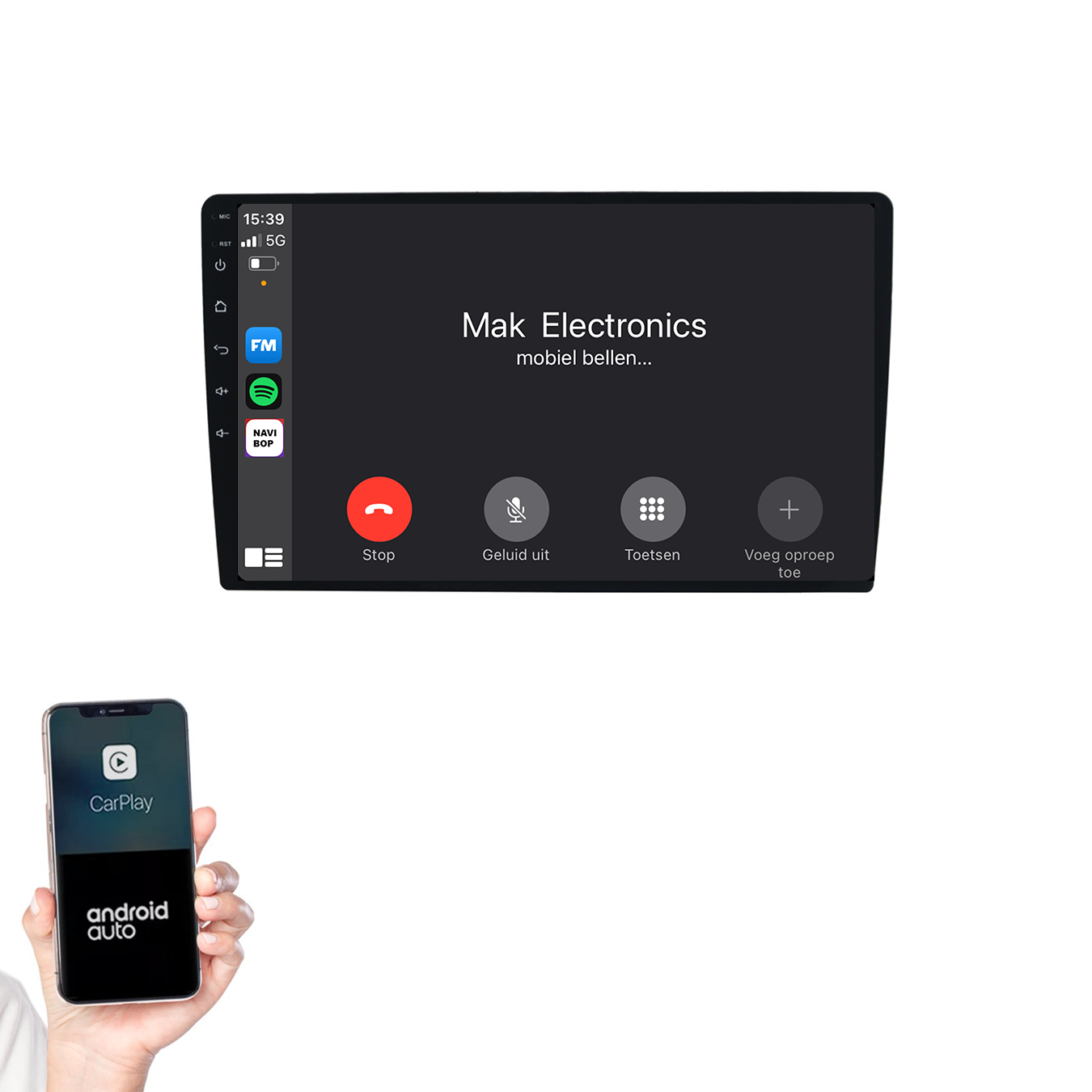 10.1 Inch Autoradio | Universeel 2DIN | Android 14 | Apple CarPlay & Android Auto