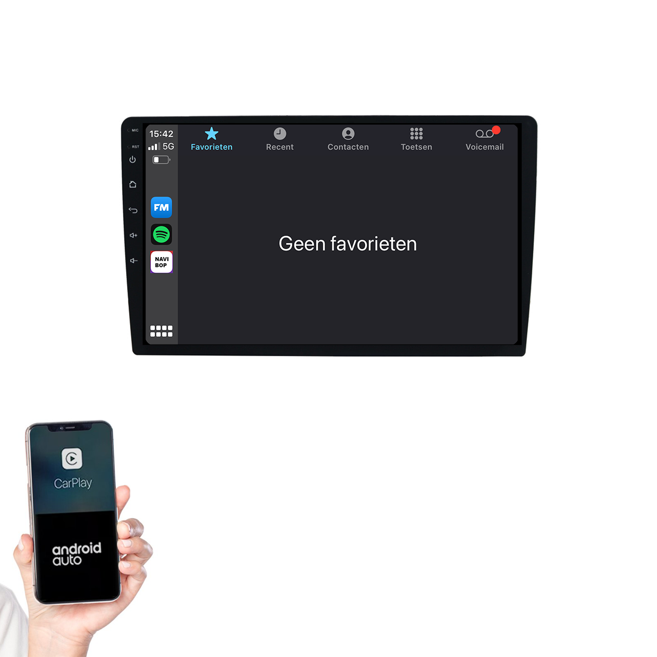 10.1 Inch Autoradio | Universeel 2DIN | Android 14 | Apple CarPlay & Android Auto
