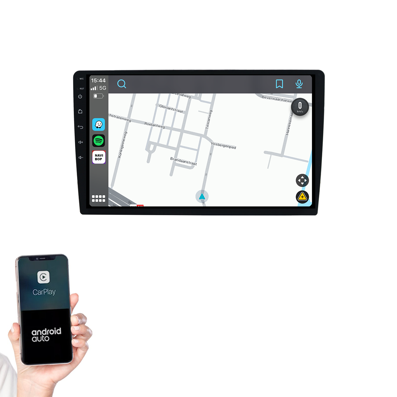 10.1 Inch Autoradio | Universeel 2DIN | Android 14 | Apple CarPlay & Android Auto