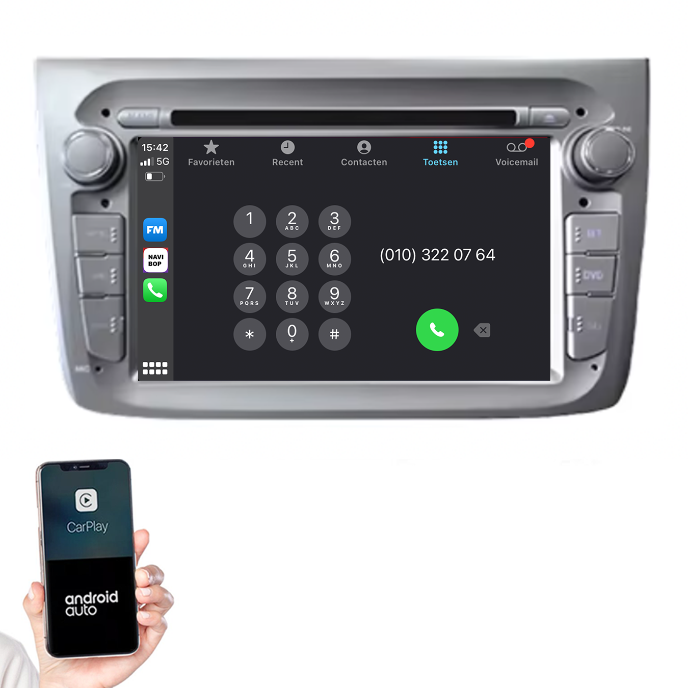 Alfa Romeo GT | Autoradio | 2004 t/m 2010 | Android 14 | Apple CarPlay & Android Auto