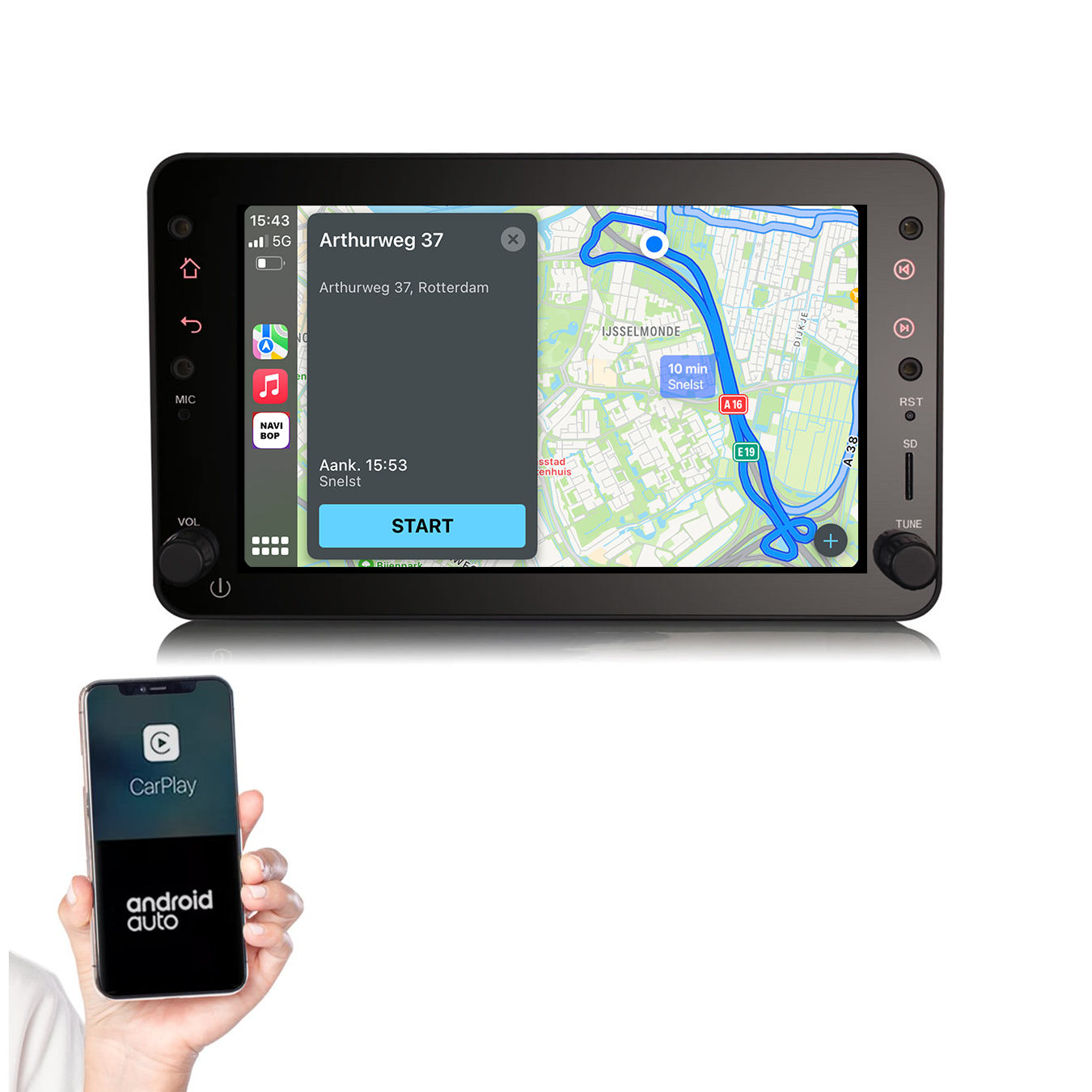 Alfa Romeo 159 | Autoradio | 2006 t/m 2010 | Android 13 | Apple CarPlay & Android Auto
