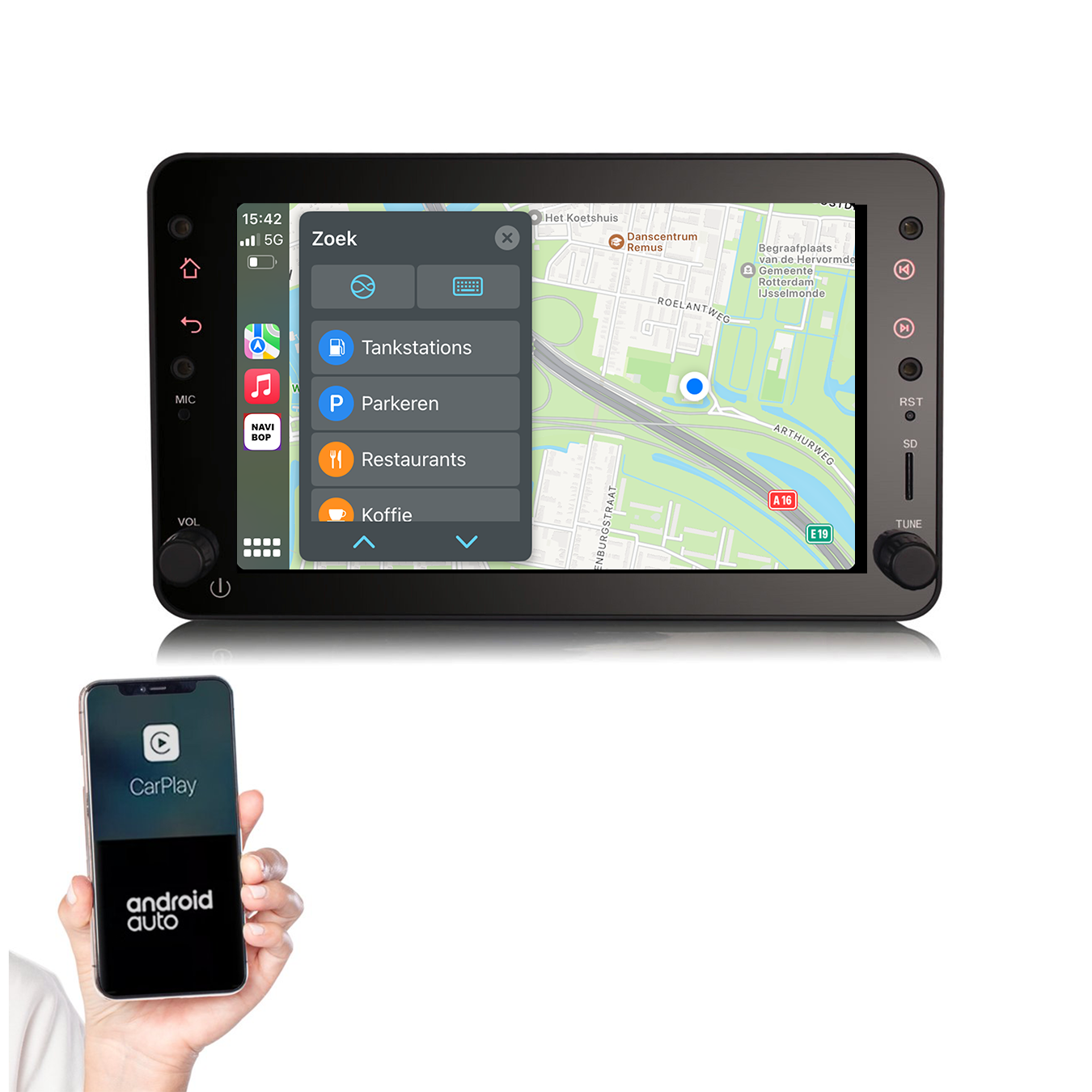 Alfa Romeo Spider | Autoradio | 2006 t/m 2010 | Android 13 | Apple CarPlay & Android Auto