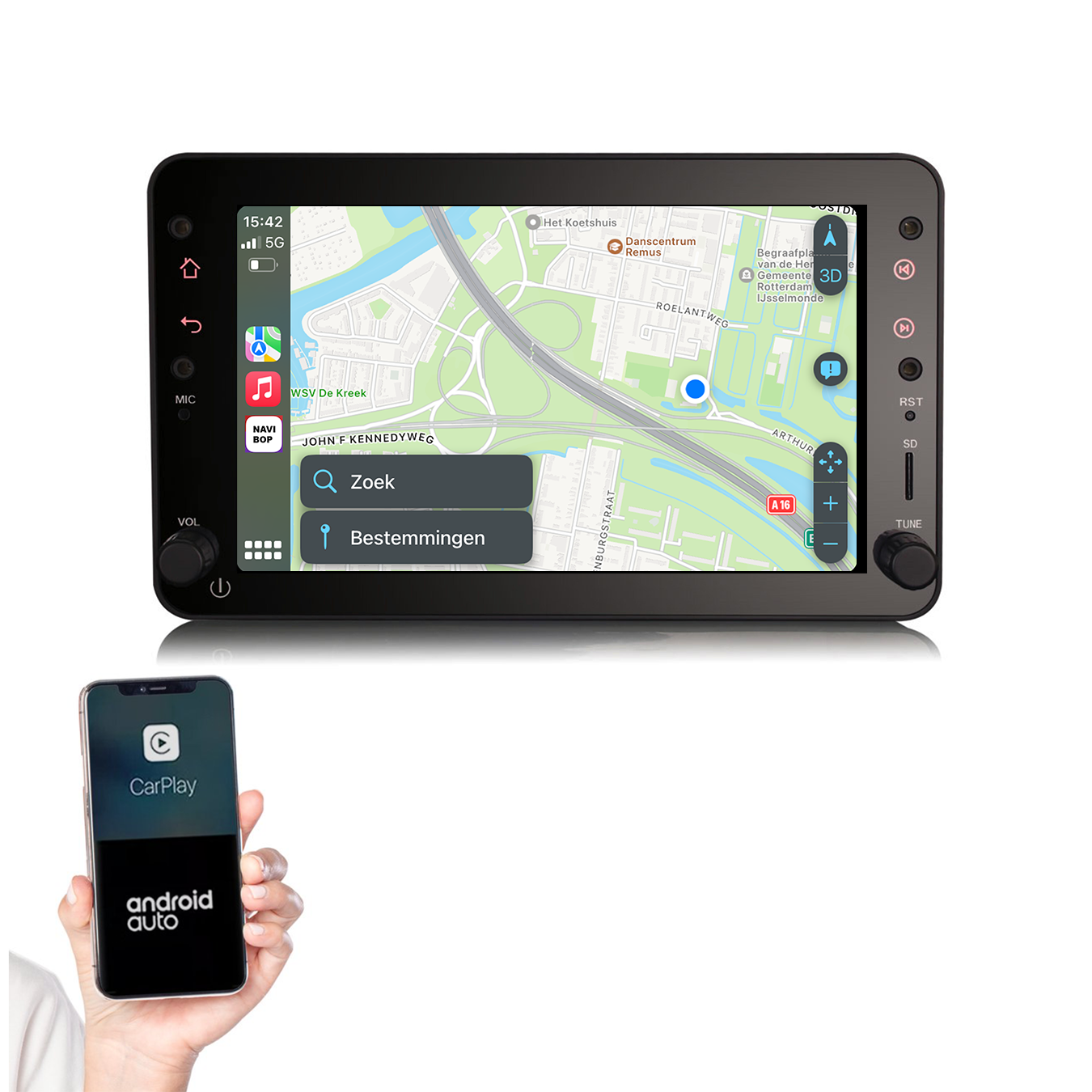 Alfa Romeo Spider | Autoradio | 2006 t/m 2010 | Android 13 | Apple CarPlay & Android Auto