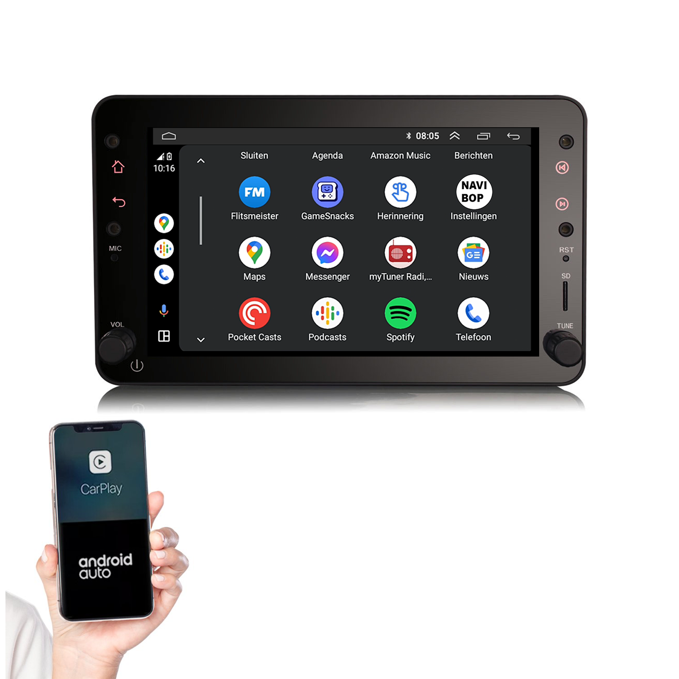 Alfa Romeo 159 | Autoradio | 2006 t/m 2010 | Android 13 | Apple CarPlay & Android Auto
