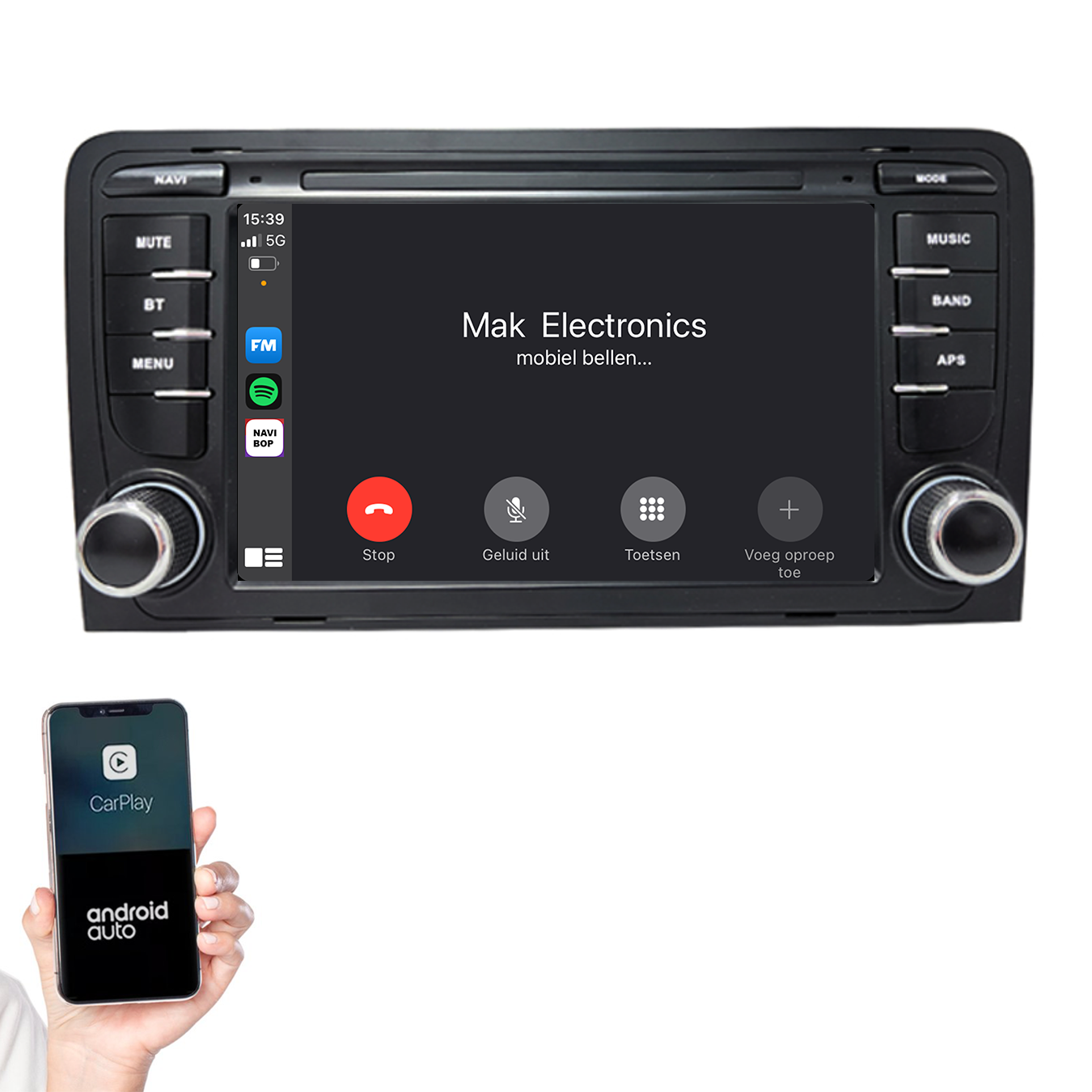 Audi A3 | Autoradio | 2002 t/m 2013 | Android 14 | Apple CarPlay & Android Auto