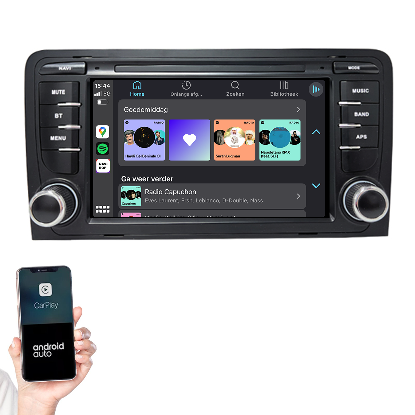 Audi A3 | Autoradio | 2002 t/m 2013 | Android 14 | Apple CarPlay & Android Auto