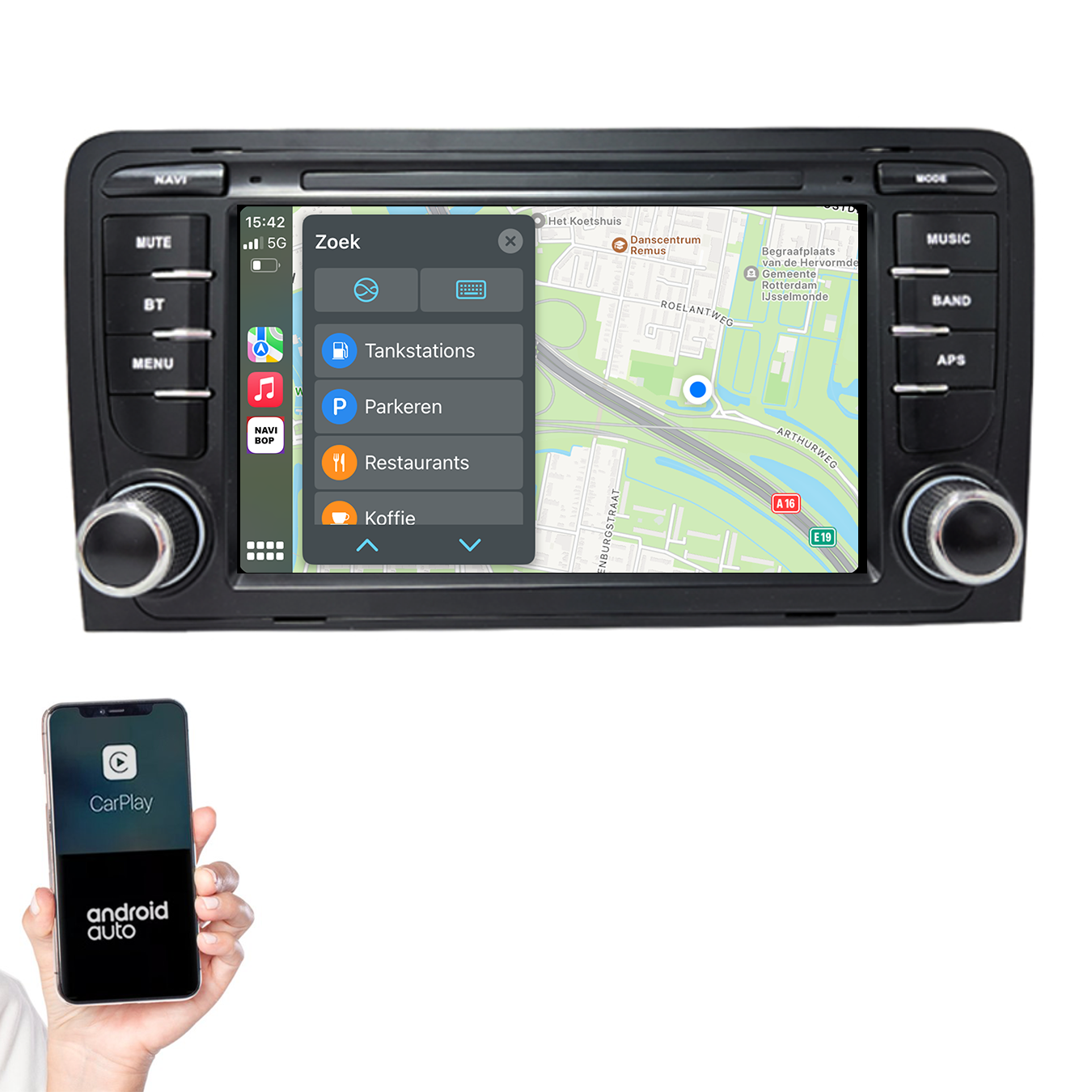 Audi A3 | Autoradio | 2002 t/m 2013 | Android 14 | Apple CarPlay & Android Auto