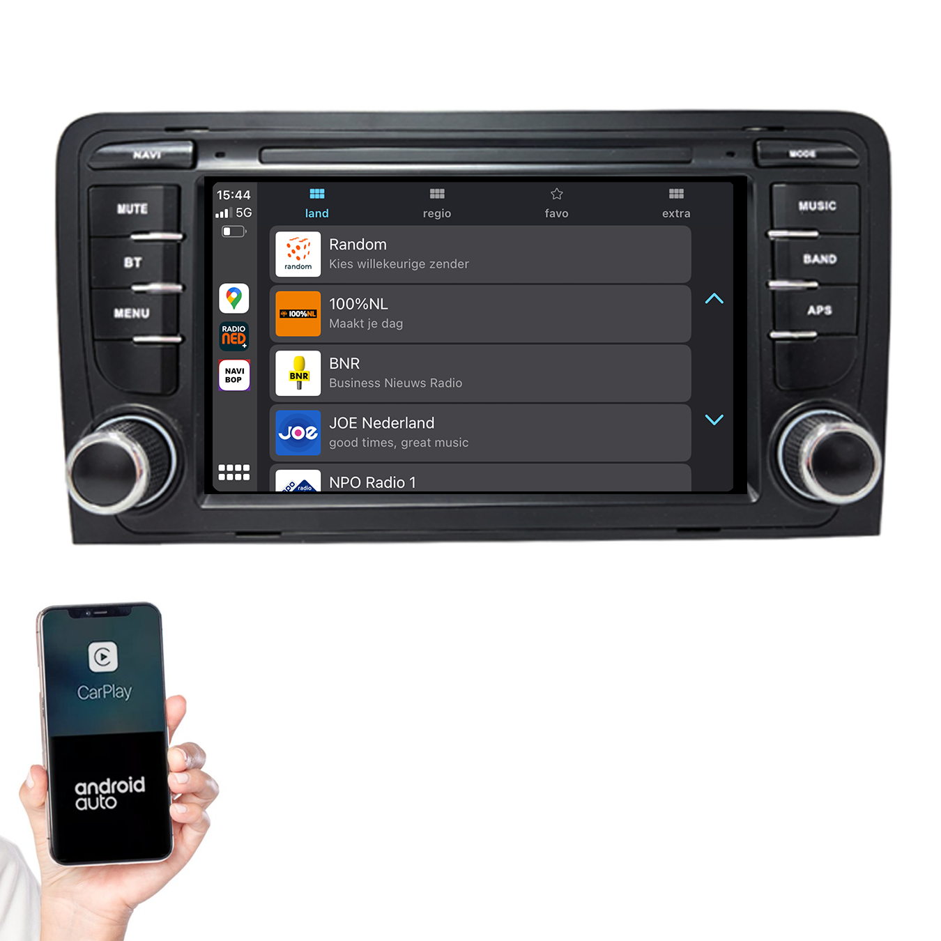 Audi A3 | Autoradio | 2002 t/m 2013 | Android 14 | Apple CarPlay & Android Auto
