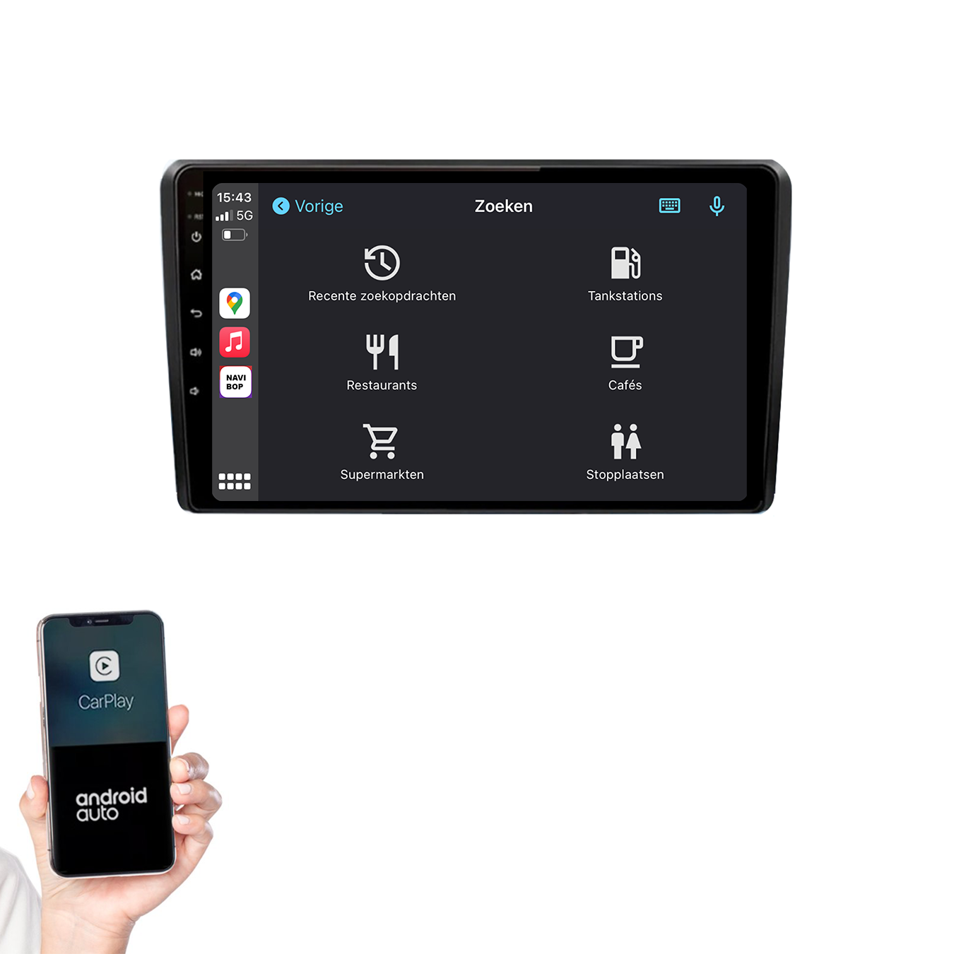 Audi A4 | Autoradio | 2002 t/m 2013 | Android 14 | Apple CarPlay & Android Auto