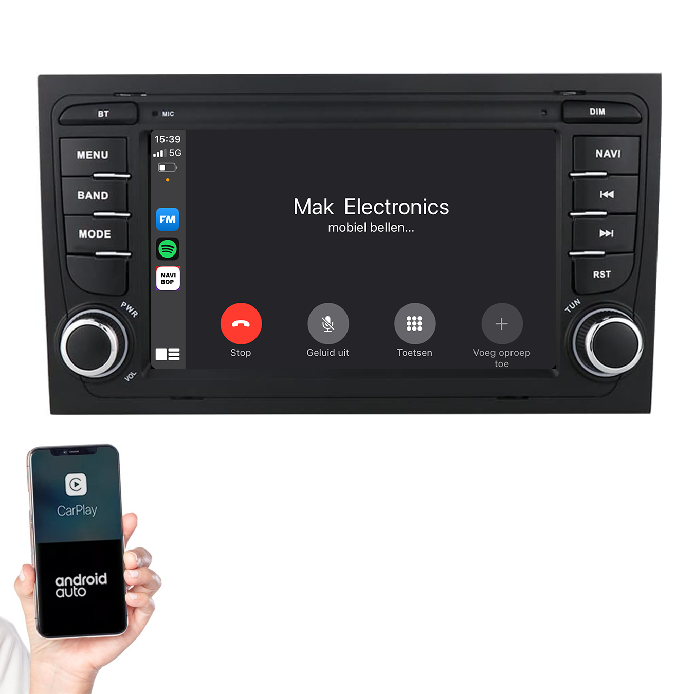Audi A4 | Autoradio | 2002 t/m 2013 | Android 14 | Apple CarPlay & Android Auto
