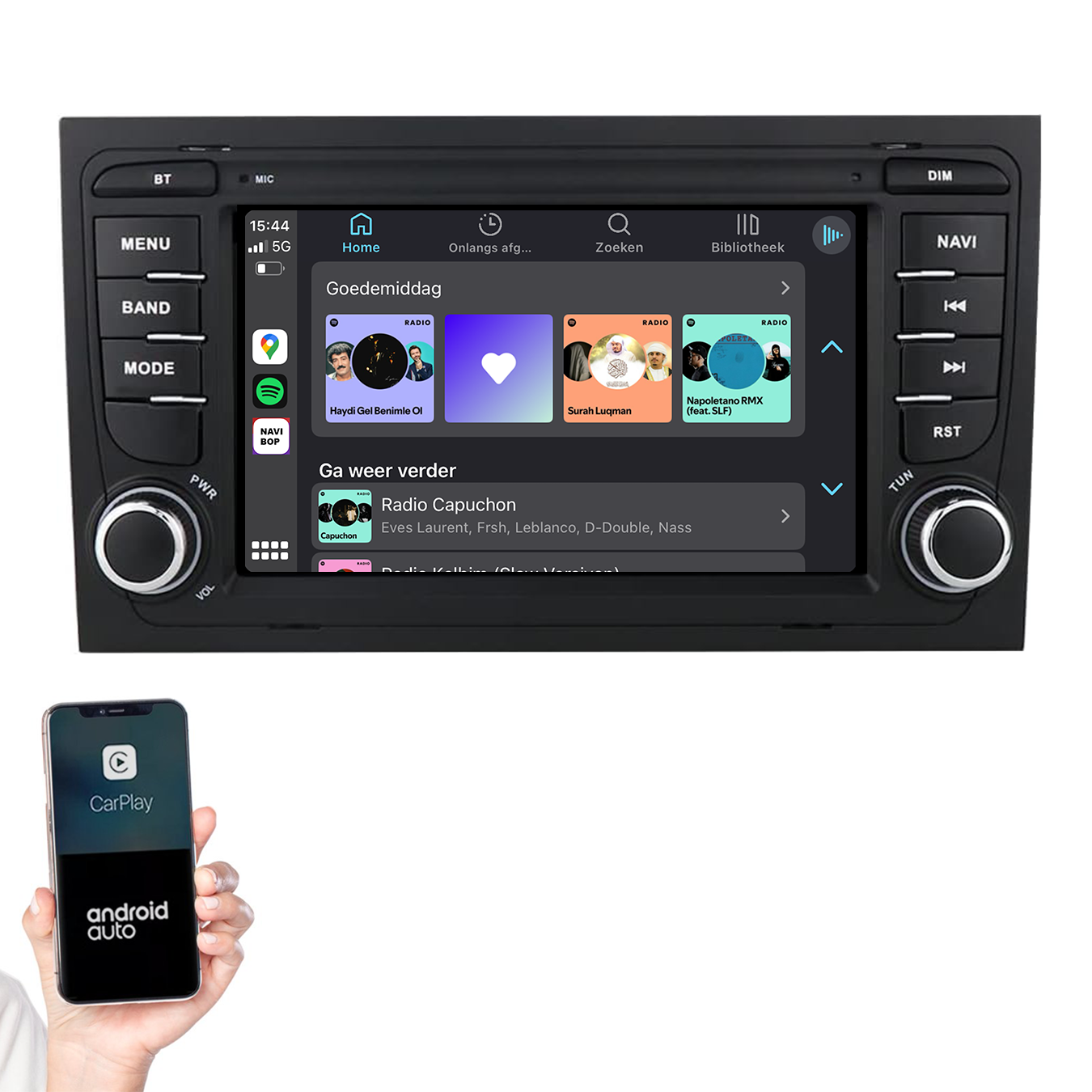 Audi A4 | Autoradio | 2002 t/m 2013 | Android 14 | Apple CarPlay & Android Auto
