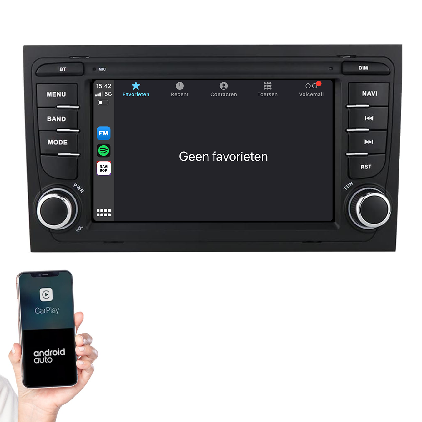 Audi A4 | Autoradio | 2002 t/m 2013 | Android 14 | Apple CarPlay & Android Auto