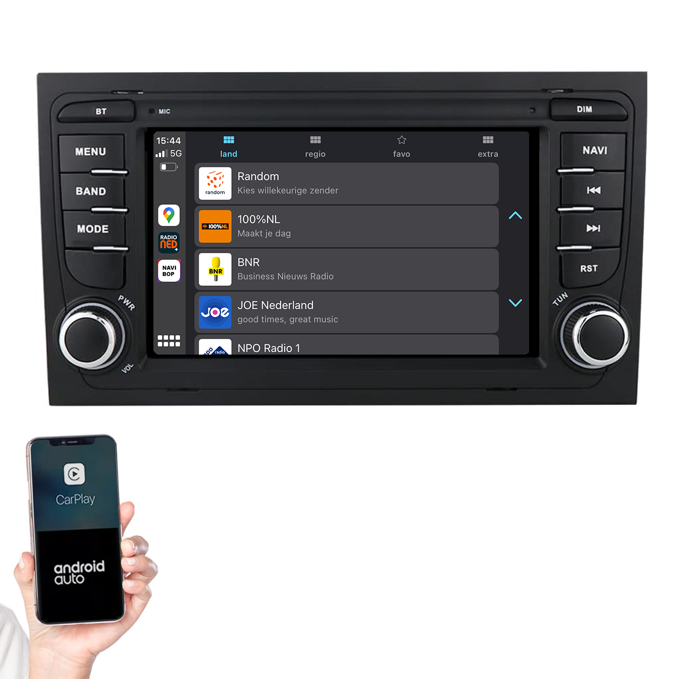 Audi A4 | Autoradio | 2002 t/m 2013 | Android 14 | Apple CarPlay & Android Auto