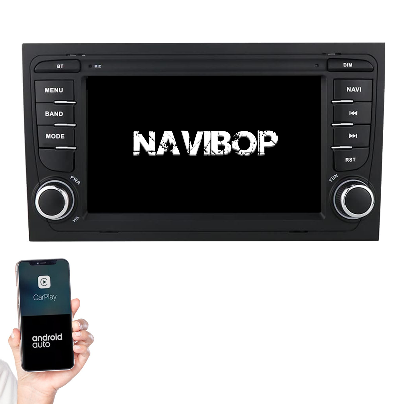 Audi A4 | Autoradio | 2002 t/m 2013 | Android 14 | Apple CarPlay & Android Auto