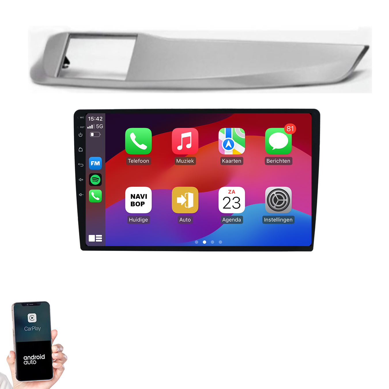Alfa Romeo Giulietta | Autoradio | 2010 t/m 2014 | Android 14 | Apple CarPlay & Android Auto