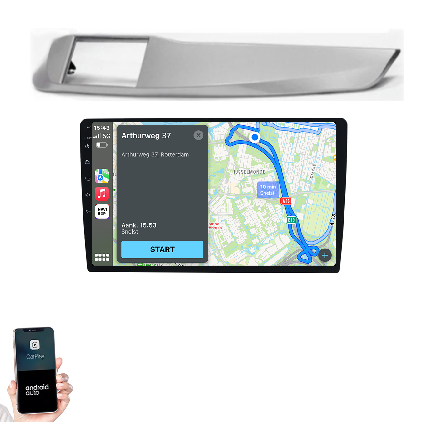 Alfa Romeo Giulietta | Autoradio | 2010 t/m 2014 | Android 14 | Apple CarPlay & Android Auto