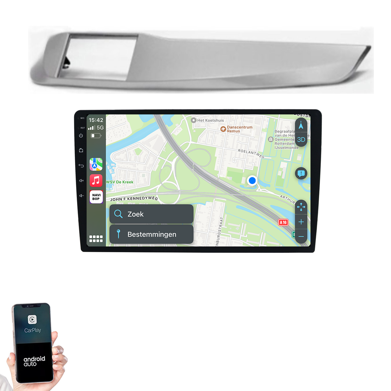 Alfa Romeo Giulietta | Autoradio | 2010 t/m 2014 | Android 14 | Apple CarPlay & Android Auto