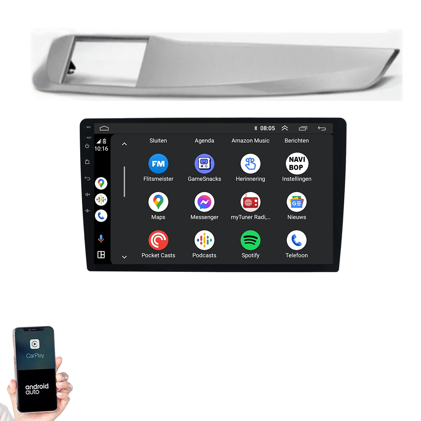 Alfa Romeo Giulietta | Autoradio | 2010 t/m 2014 | Android 14 | Apple CarPlay & Android Auto