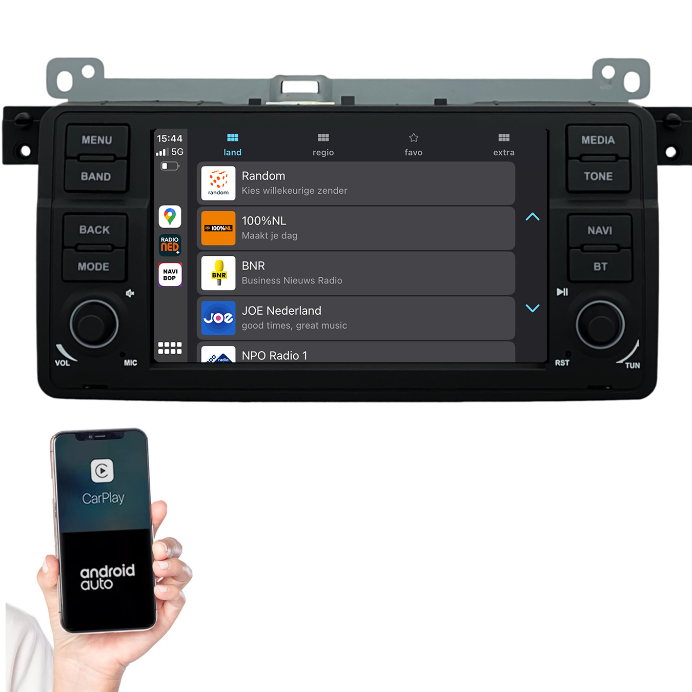 BMW 3-Serie E46 | Autoradio | 1998 t/m 2006 | Android 14 | Apple CarPlay & Android Auto