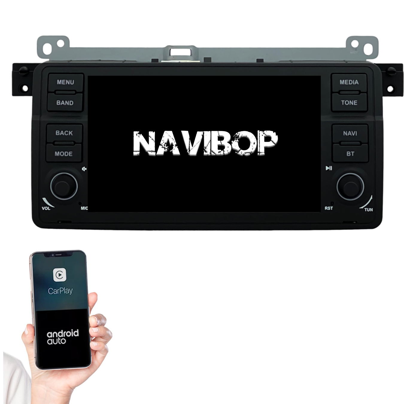 BMW 3-Serie E46 | Autoradio | 1998 t/m 2006 | Android 14 | Apple CarPlay & Android Auto