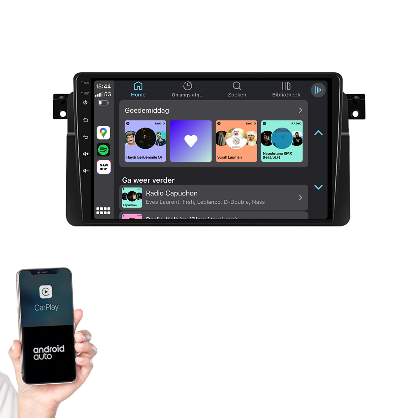 BMW 3-Serie E46 | Autoradio | 1998 t/m 2006 | Android 14 | Apple CarPlay & Android Auto
