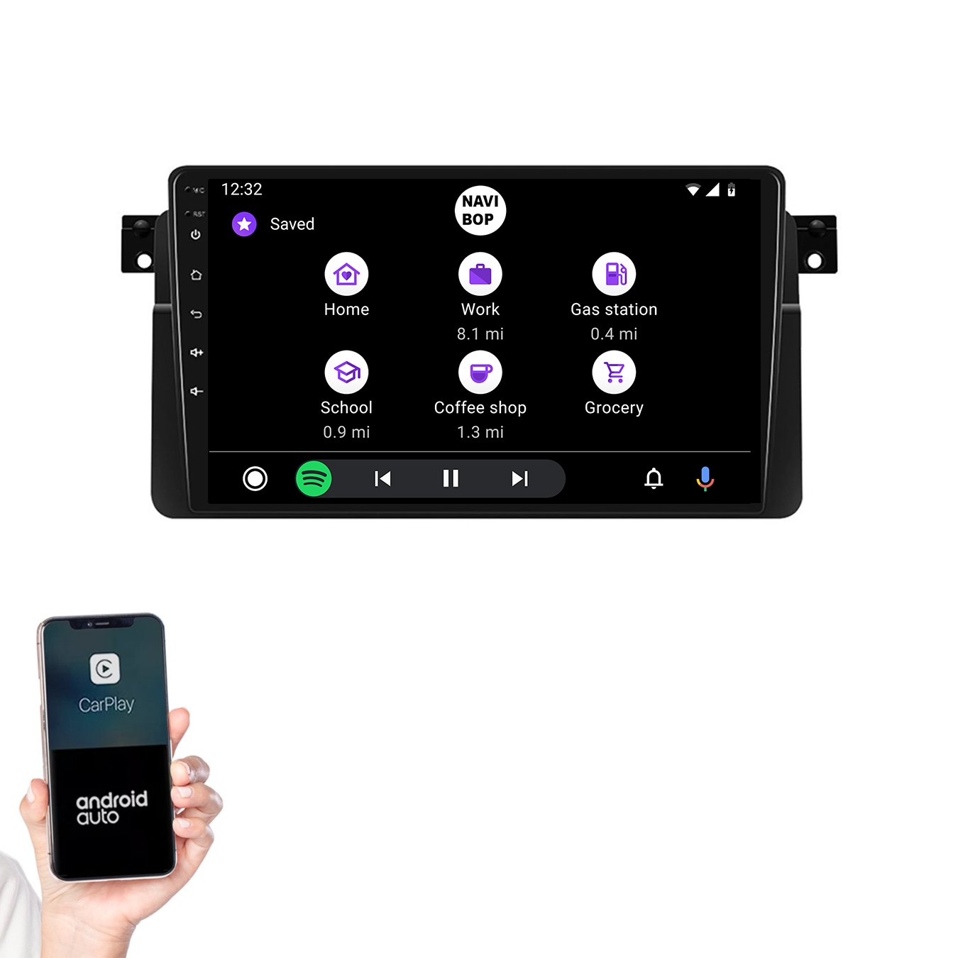 BMW 3-Serie E46 | Autoradio | 1998 t/m 2006 | Android 14 | Apple CarPlay & Android Auto
