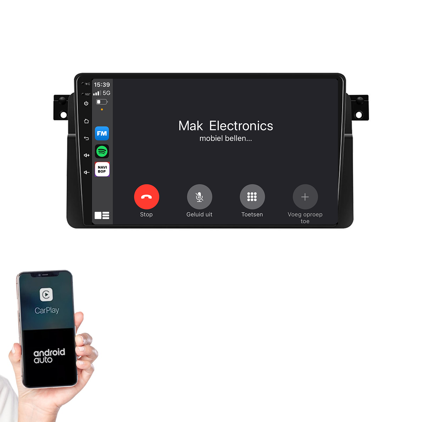 BMW 3-Serie E46 | Autoradio | 1998 t/m 2006 | Android 14 | Apple CarPlay & Android Auto