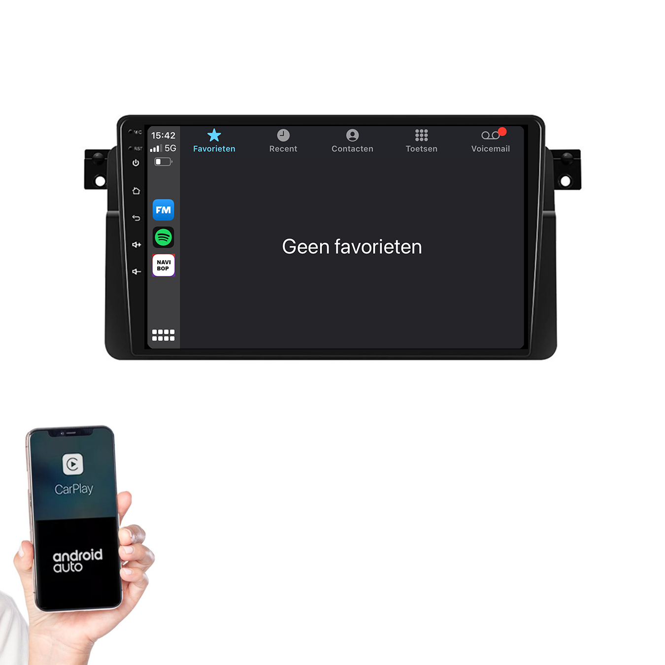 BMW 3-Serie E46 | Autoradio | 1998 t/m 2006 | Android 14 | Apple CarPlay & Android Auto