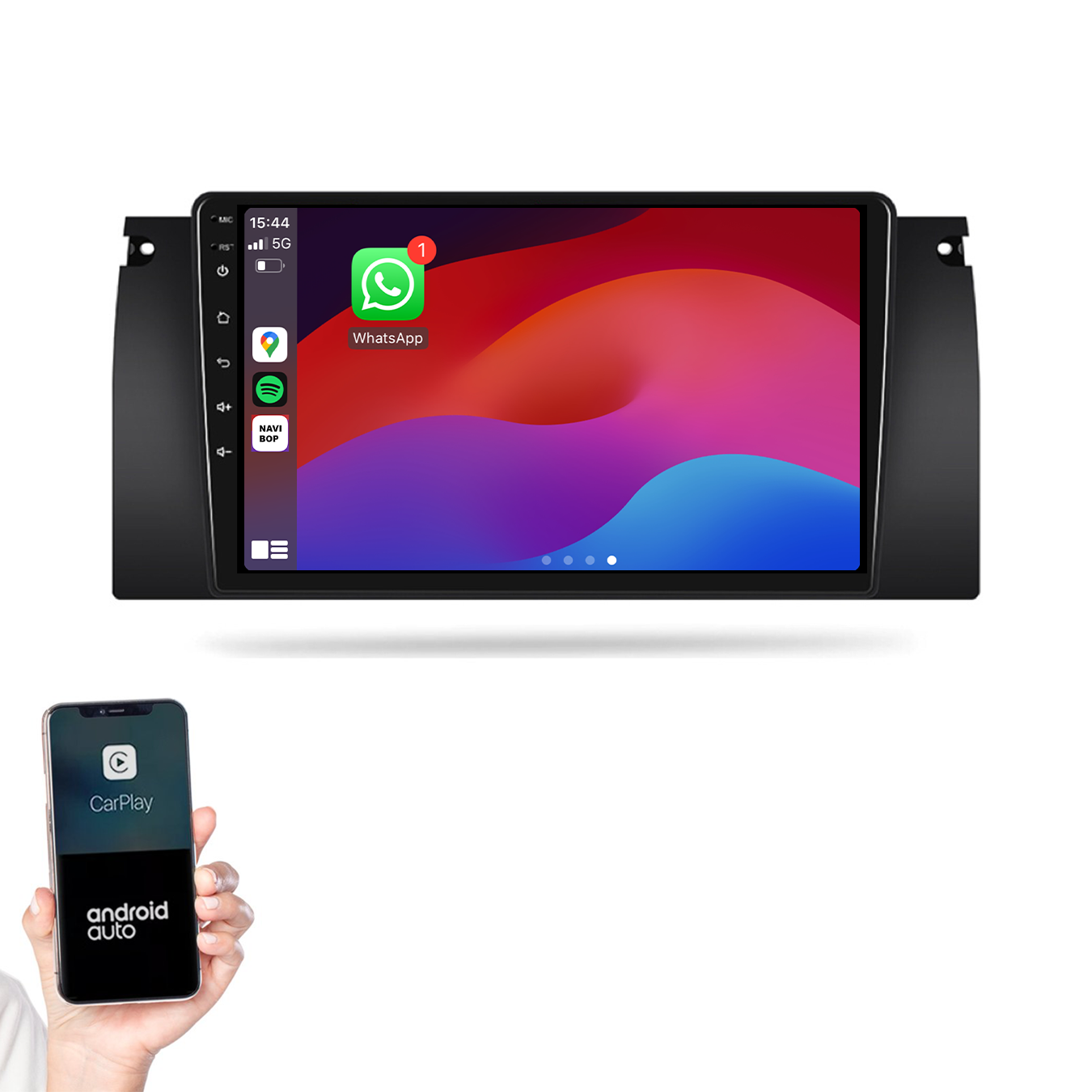 BMW 5-Serie | Autoradio | 1996 t/m 2003 | Android 14 | Apple CarPlay & Android Auto