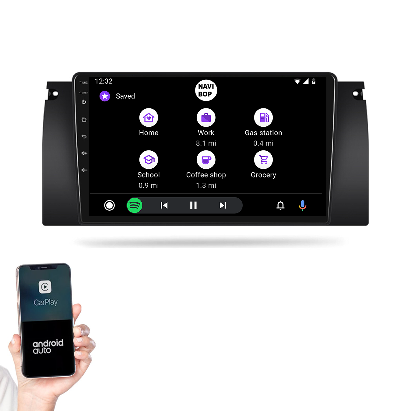 BMW 5-Serie | Autoradio | 1996 t/m 2003 | Android 14 | Apple CarPlay & Android Auto
