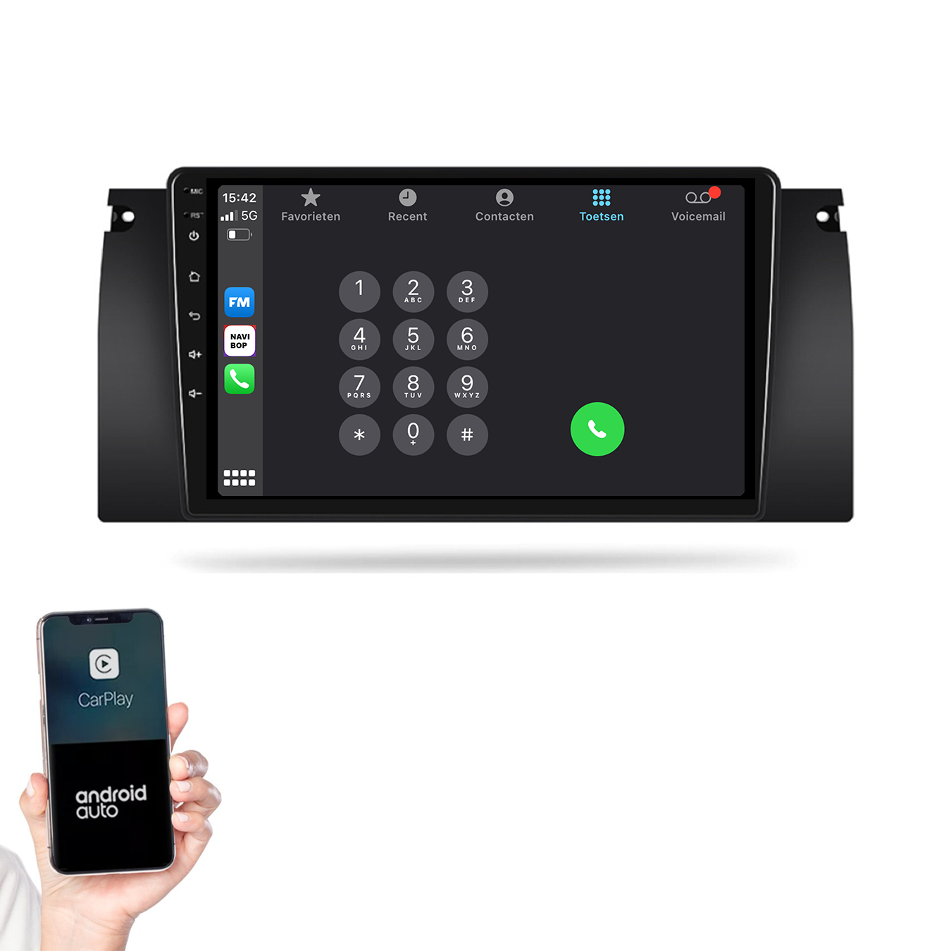 BMW 5-Serie | Autoradio | 1996 t/m 2003 | Android 14 | Apple CarPlay & Android Auto