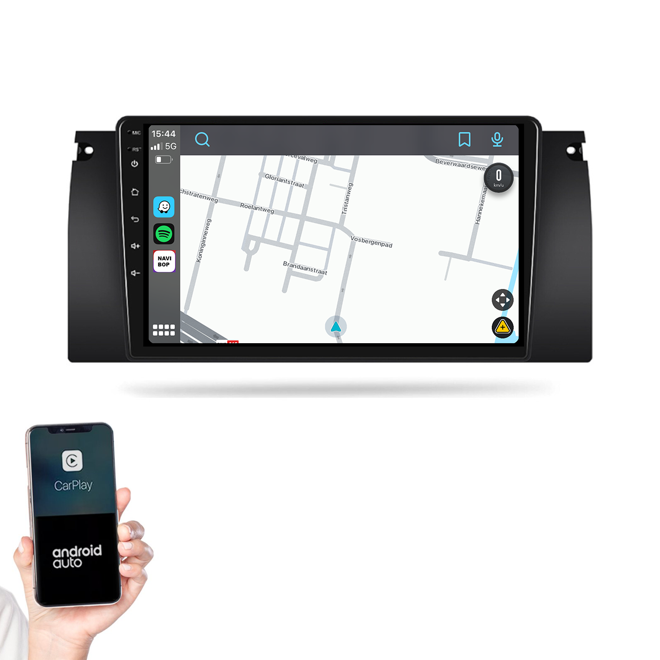 BMW 5-Serie | Autoradio | 1996 t/m 2003 | Android 14 | Apple CarPlay & Android Auto