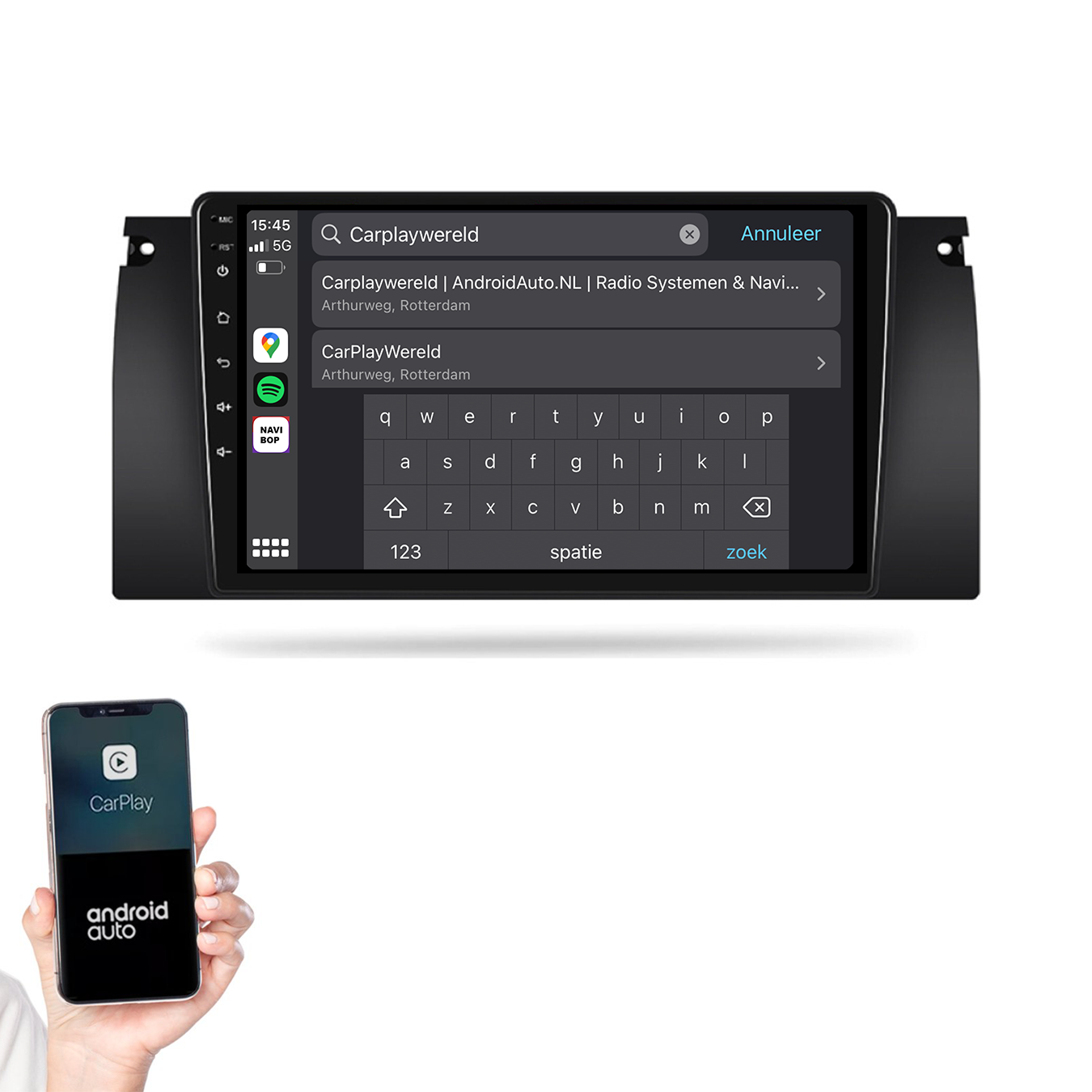 BMW 5-Serie | Autoradio | 1996 t/m 2003 | Android 14 | Apple CarPlay & Android Auto