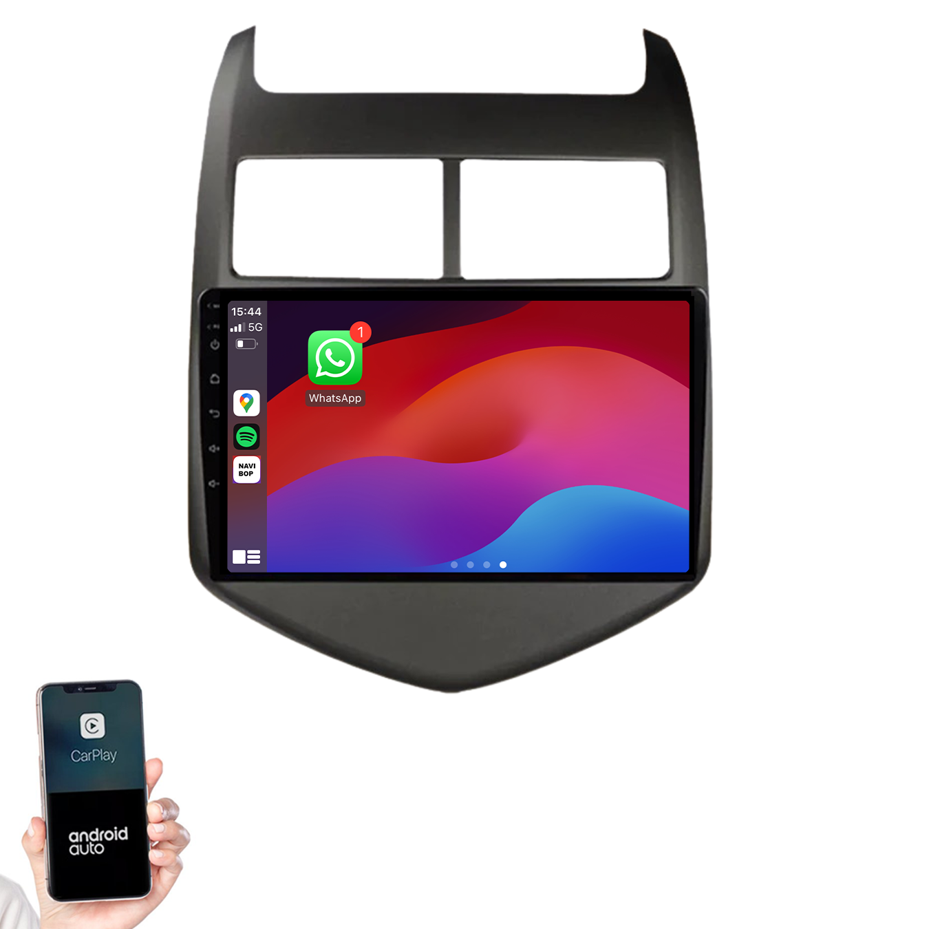 Chevrolet Aveo | Autoradio | 2011 t/m 2015 | Android 14 | Apple CarPlay & Android Auto