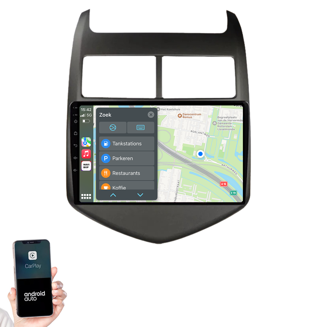Chevrolet Aveo | Autoradio | 2011 t/m 2015 | Android 14 | Apple CarPlay & Android Auto