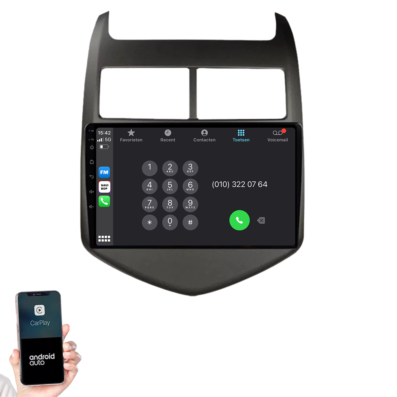 Chevrolet Aveo | Autoradio | 2011 t/m 2015 | Android 14 | Apple CarPlay & Android Auto