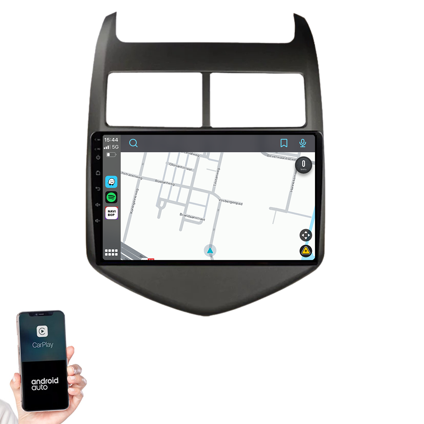 Chevrolet Aveo | Autoradio | 2011 t/m 2015 | Android 14 | Apple CarPlay & Android Auto