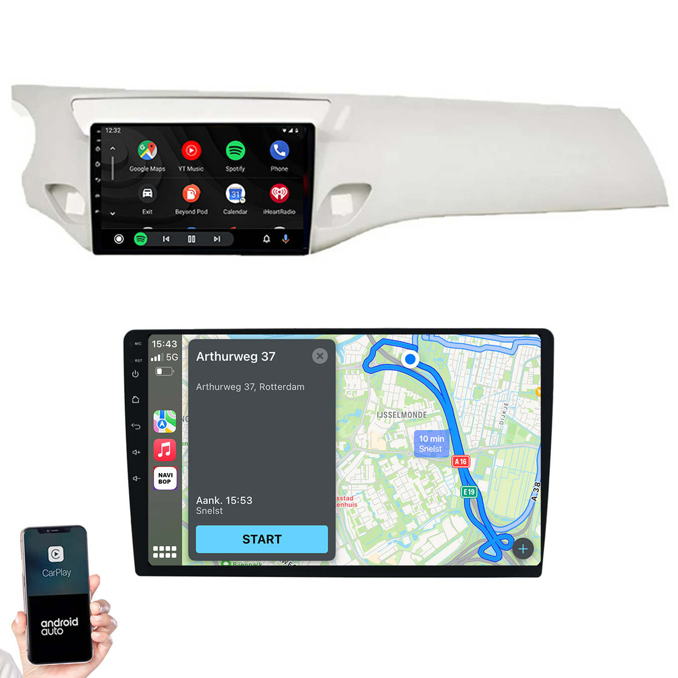 Citroen C3 | Autoradio | 2010 t/m 2016 | Android 14 | Apple CarPlay & Android Auto