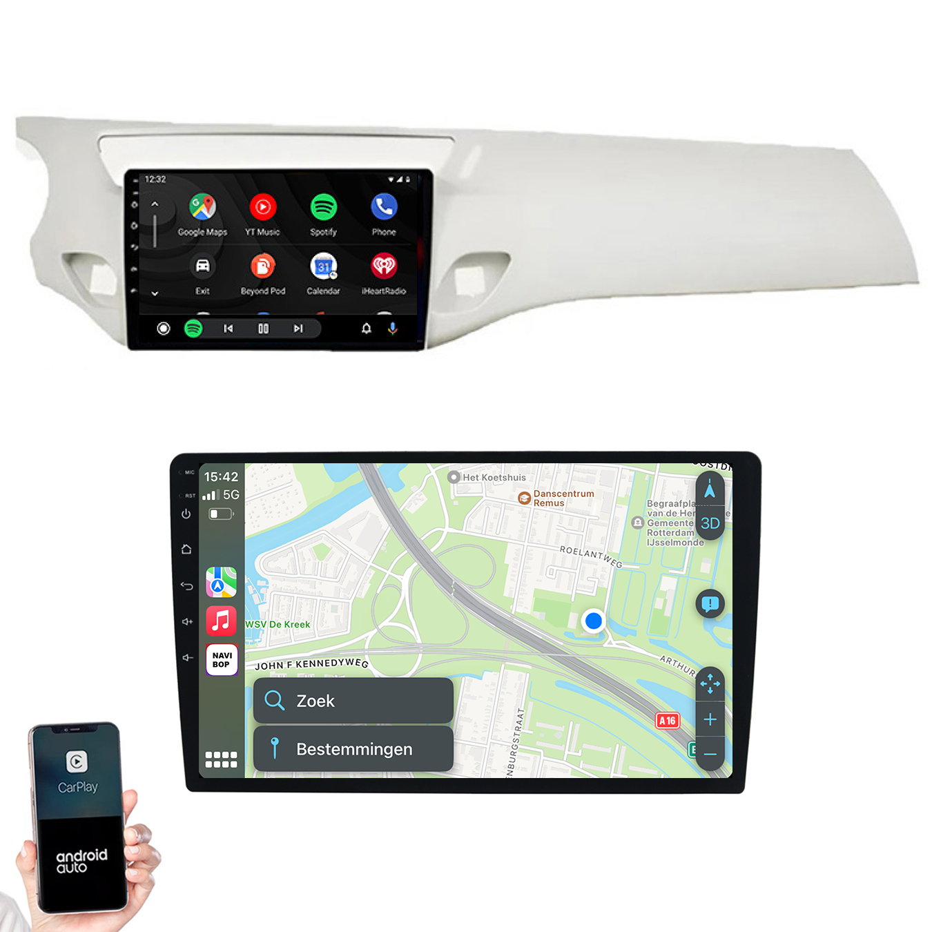 Citroen C3 | Autoradio | 2010 t/m 2016 | Android 14 | Apple CarPlay & Android Auto