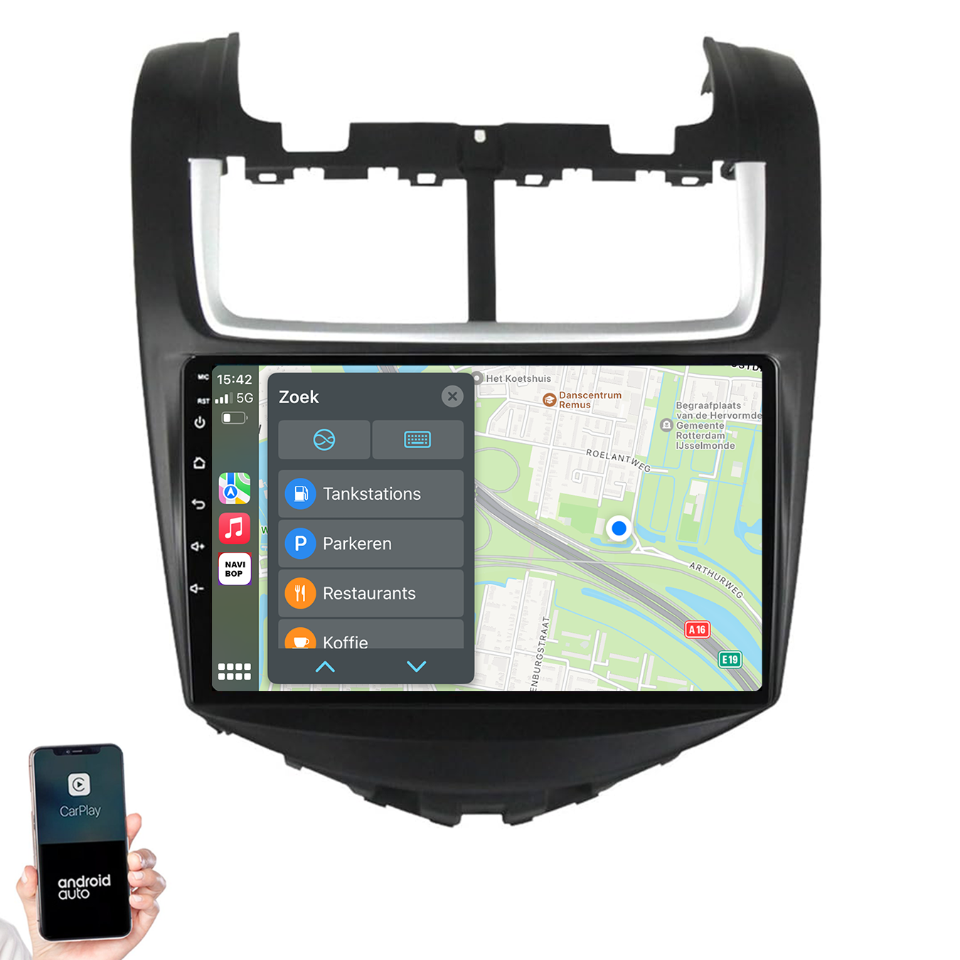 Chevrolet Aveo | Autoradio | 2011 t/m 2017 | Android 14 | Apple CarPlay & Android Auto
