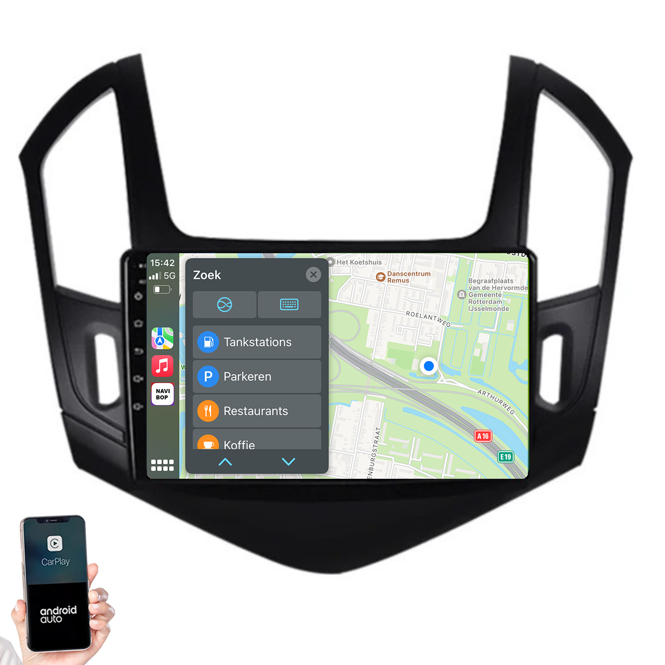 Chevrolet Cruze | Autoradio | 2012 t/m 2015 | Android 14 | Apple CarPlay & Android Auto