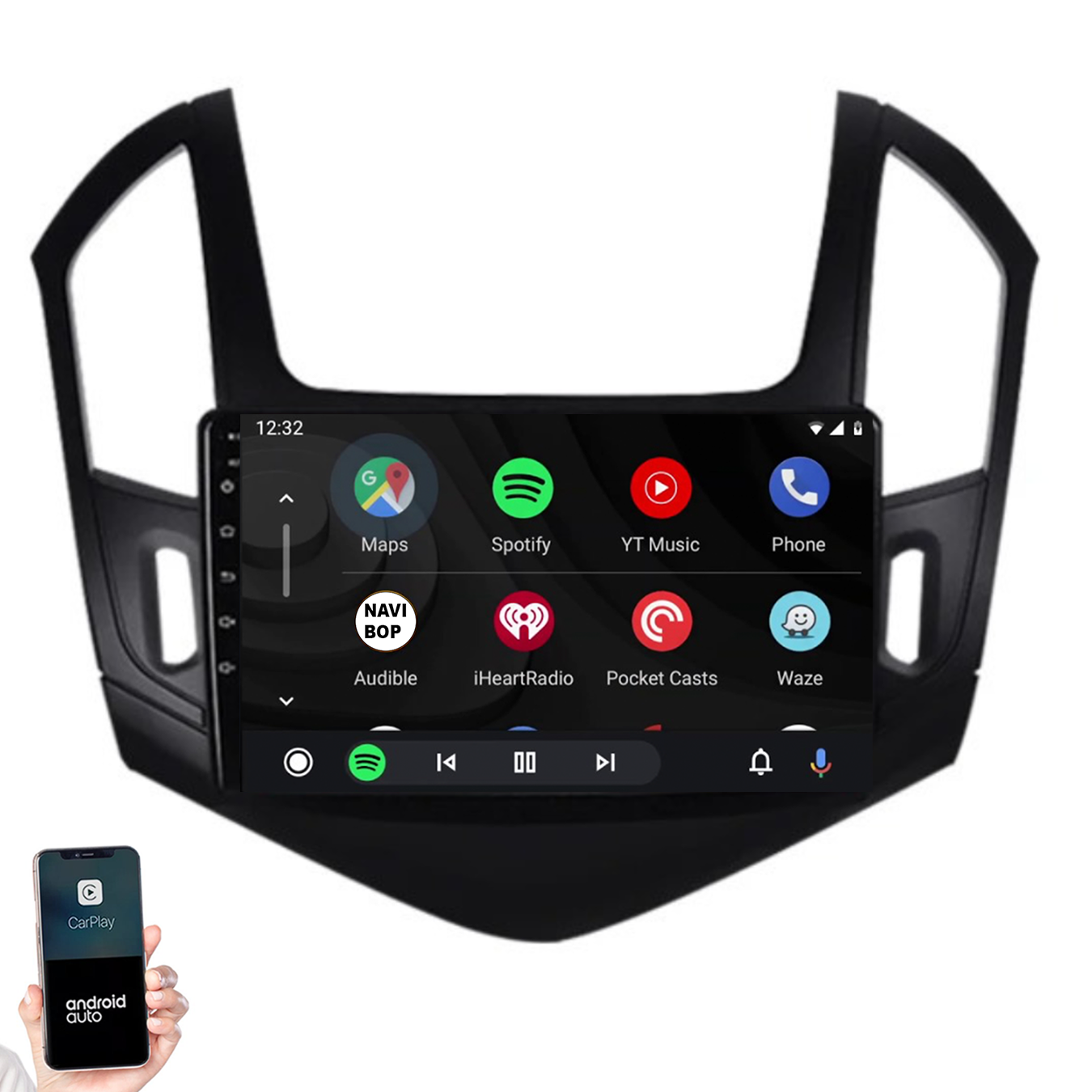 Chevrolet Cruze | Autoradio | 2012 t/m 2015 | Android 14 | Apple CarPlay & Android Auto