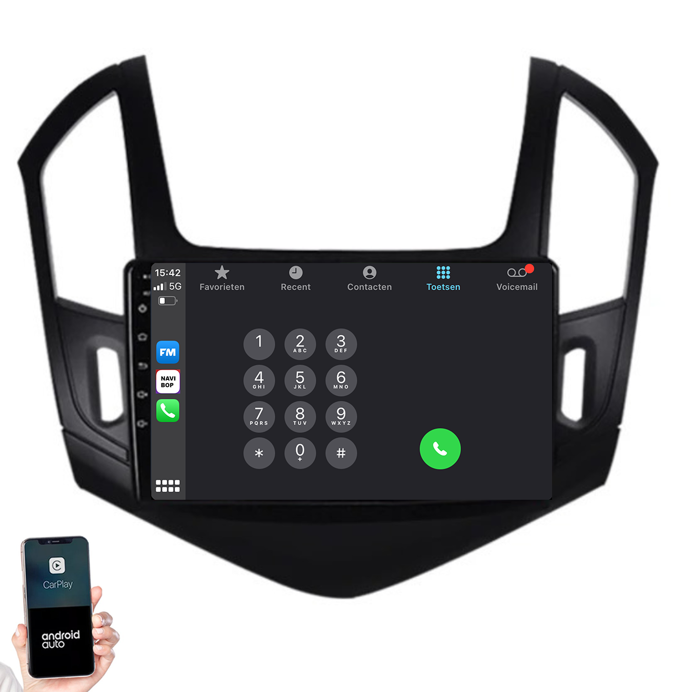 Chevrolet Cruze | Autoradio | 2012 t/m 2015 | Android 14 | Apple CarPlay & Android Auto