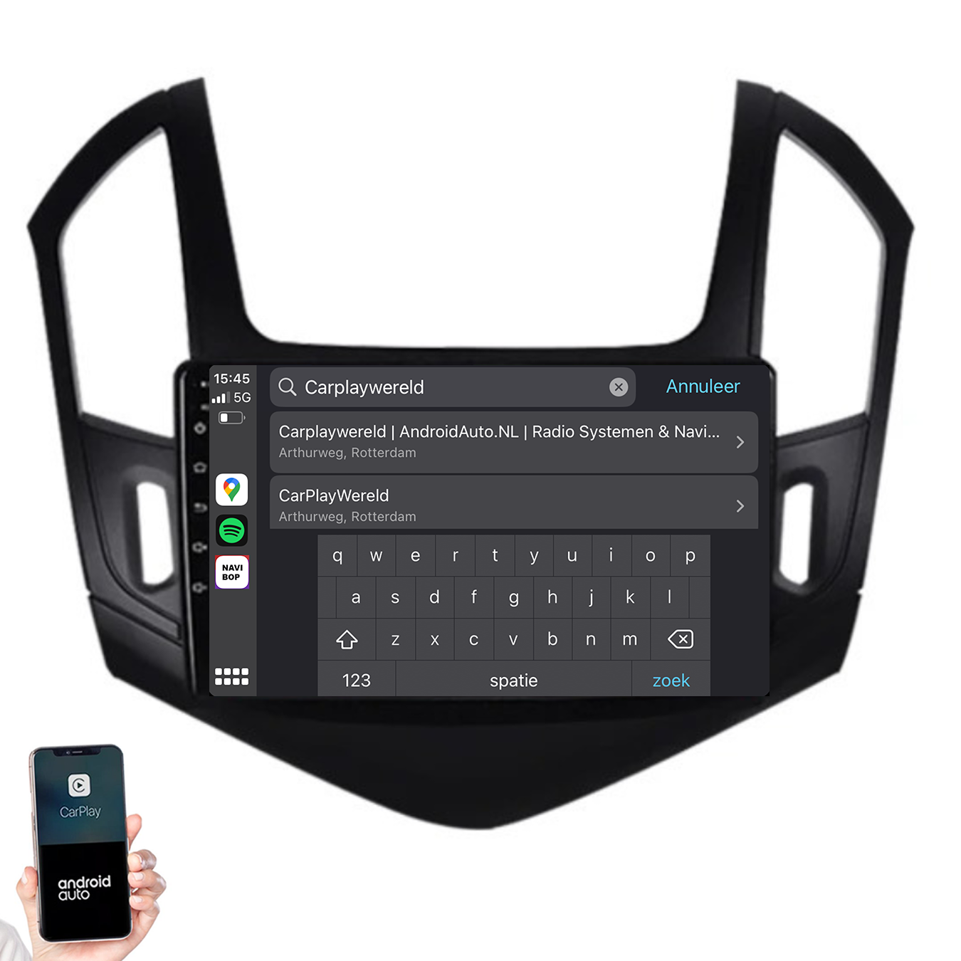 Chevrolet Cruze | Autoradio | 2012 t/m 2015 | Android 14 | Apple CarPlay & Android Auto