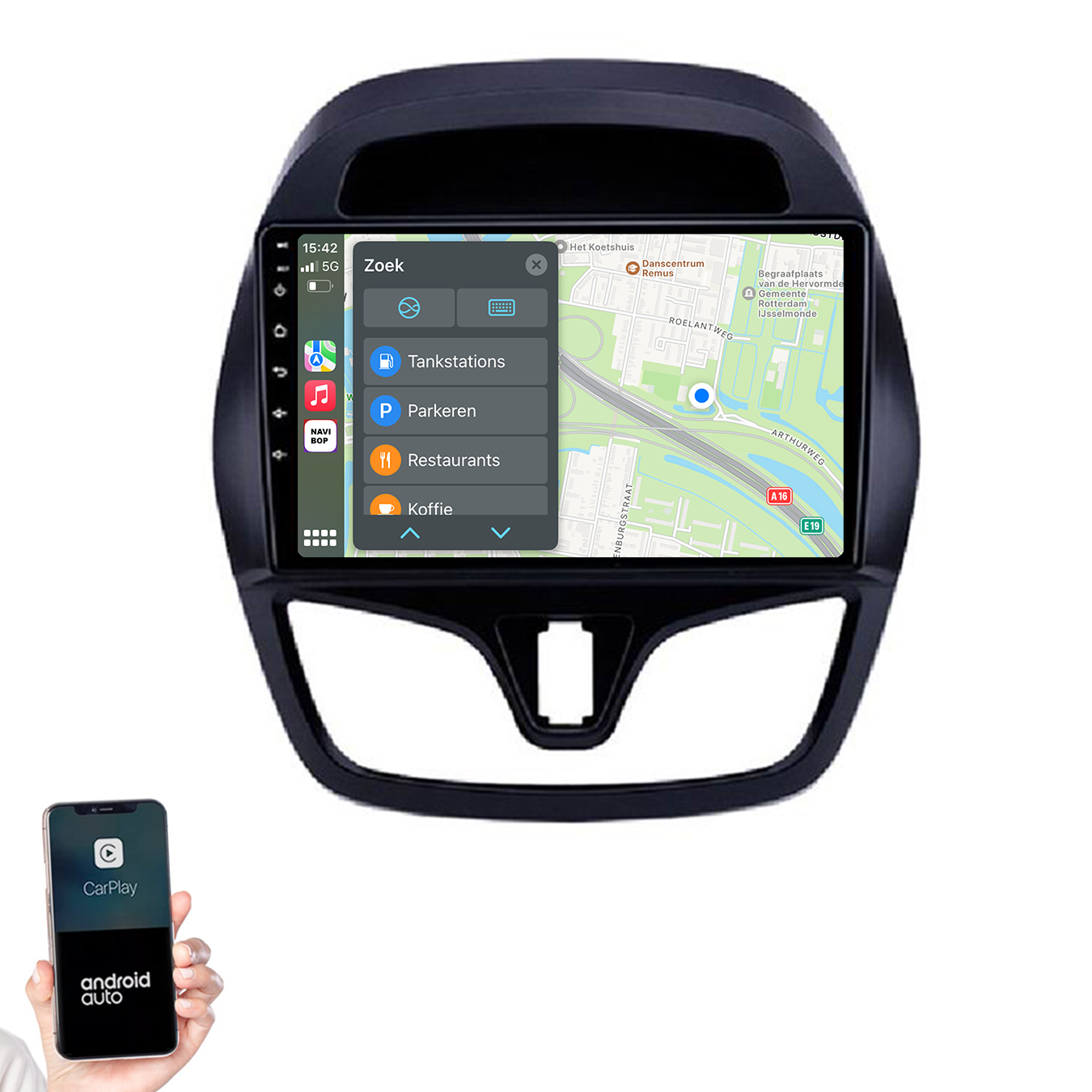 Chevrolet Spark | Autoradio | 2015 t/m 2018 | Android 14 | Apple CarPlay & Android Auto
