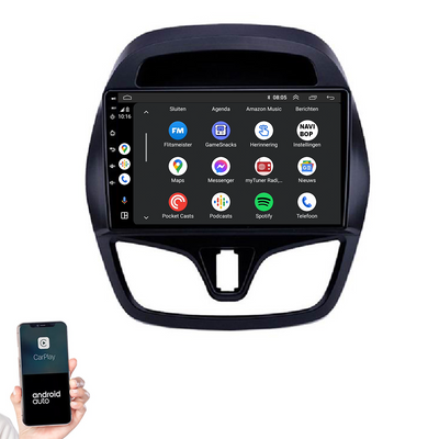 Chevrolet Spark | Autoradio | 2015 t/m 2018 | Android 14 | Apple CarPlay & Android Auto - autoradio